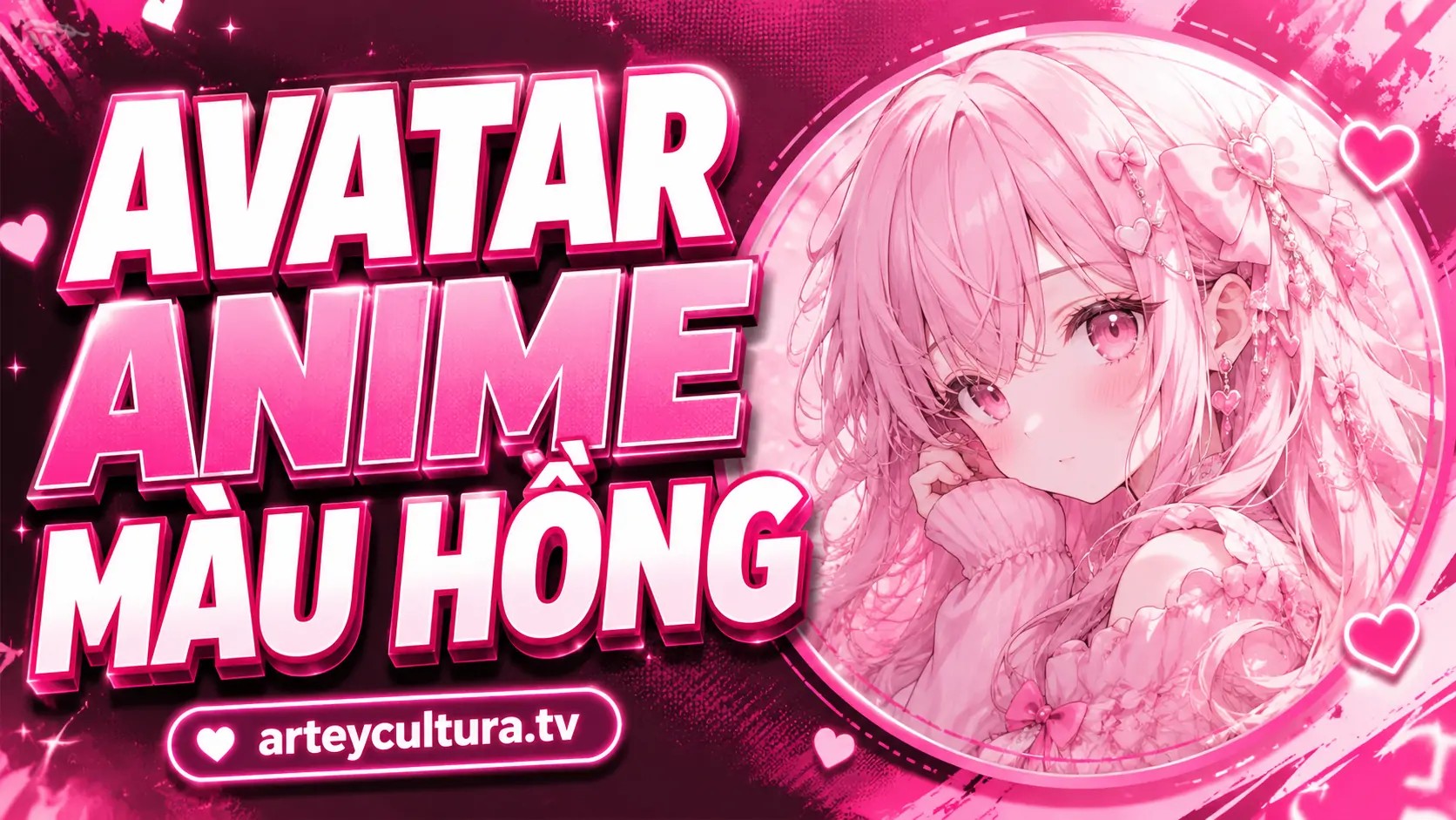 125 Ảnh Avatar Anime Màu Hồng Cute mộng mơ lấy cảm hứng từ Sakura Kinomoto, Anya Forger cực xinh