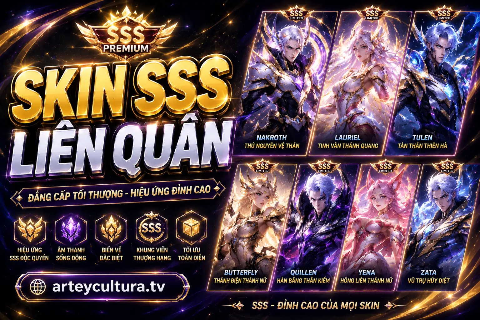 Tổng hợp 105 Ảnh Skin Liên Quân SSS đẹp mãn nhãn với hiệu ứng đỉnh cao và trang phục cực hiếm