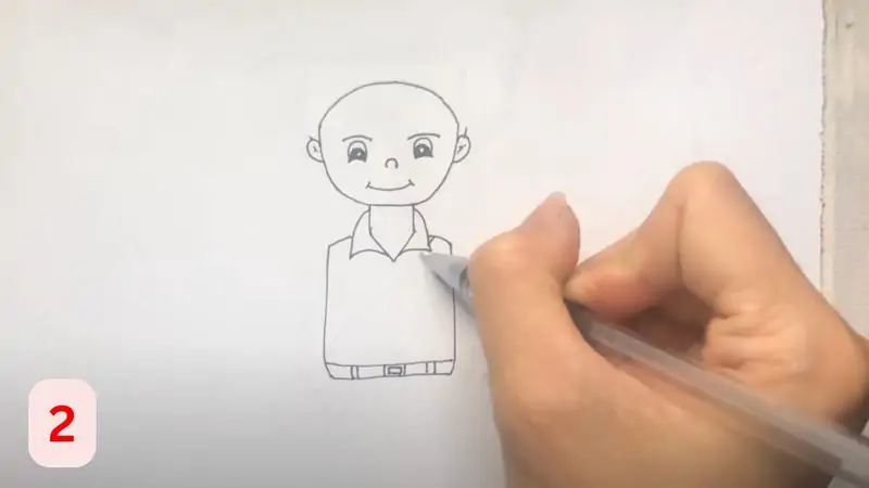 Vẽ thân áo quân phục cho chú bộ đội bằng nét bút chì nhẹ, bố cục cân đối Vẽ thân áo quân phục cho chú bộ đội bằng nét bút chì nhẹ, bố cục cân đối