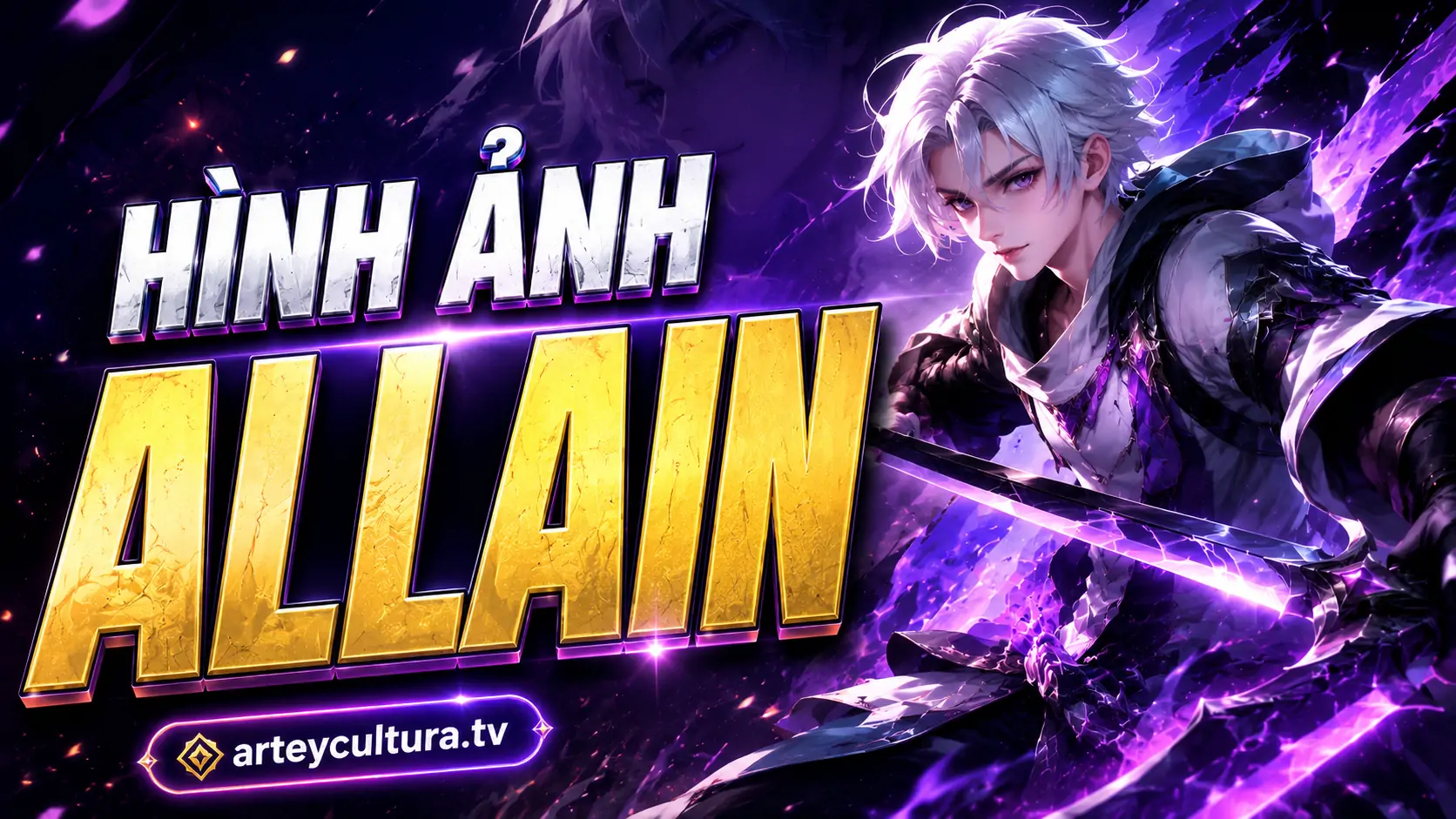 BST 81 Hình Ảnh Allain Tuyết Sơn Song Kiếm tóc bạc lãng tử dành cho fan thích phong cách đấu sĩ sát thủ