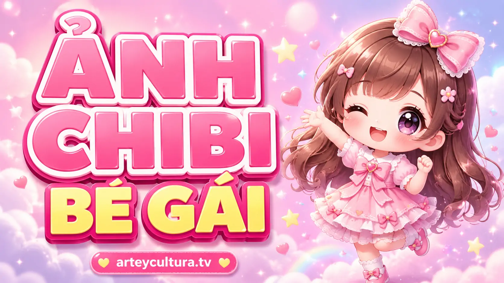 115 Hình Ảnh Chibi Bé Gái Cute nét ngây thơ Đáng Yêu đường nét cách điệu mềm mại và ánh sáng trong trẻo