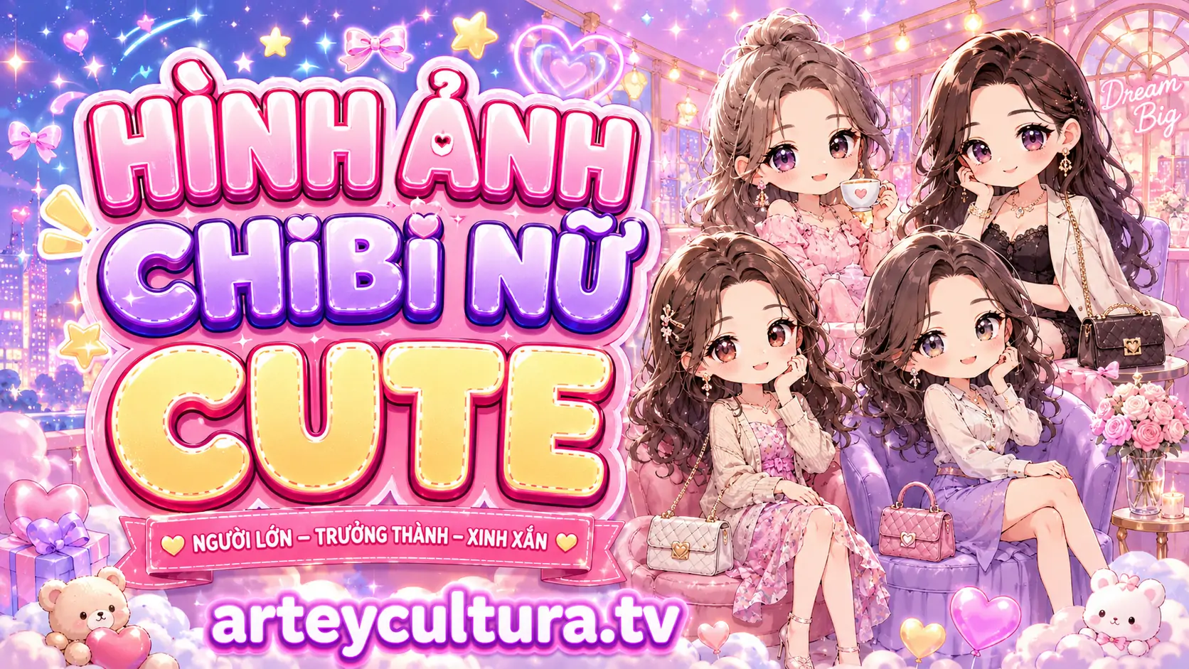 115 Hình Ảnh Chibi Nữ Cute Người Lớn với nét đẹp trưởng thành cho nàng thích phong cách thời thượng
