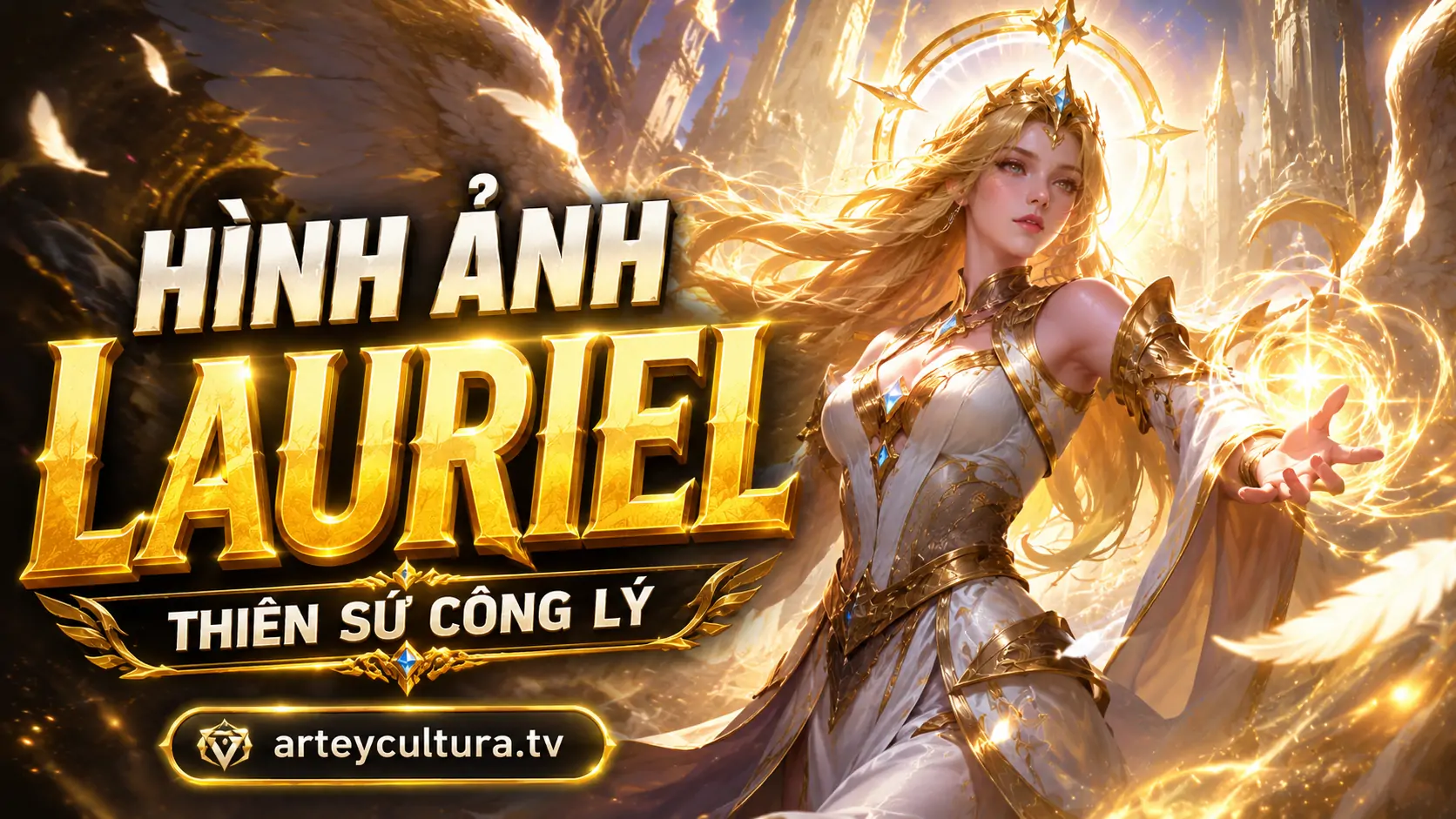Tổng hợp 58 Hình Ảnh Lauriel Thiên Sứ Ban Phước đẹp mê với đôi cánh trắng và đài sen ánh sáng rực rỡ