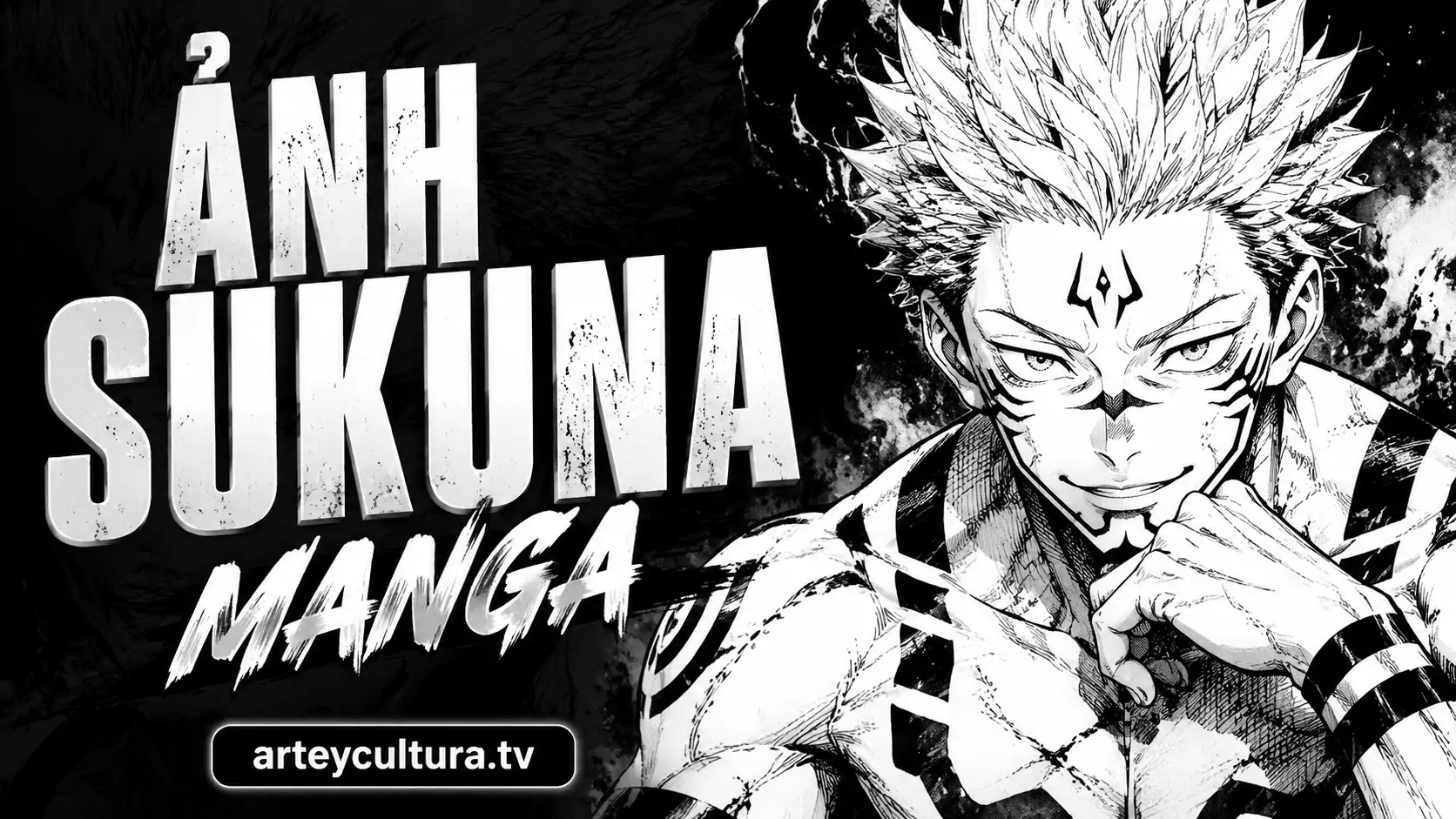 55 Hình Ảnh Sukuna Manga Trắng Đen sắc nét và đầy ma lực tái hiện khí chất vua nguyền hồn