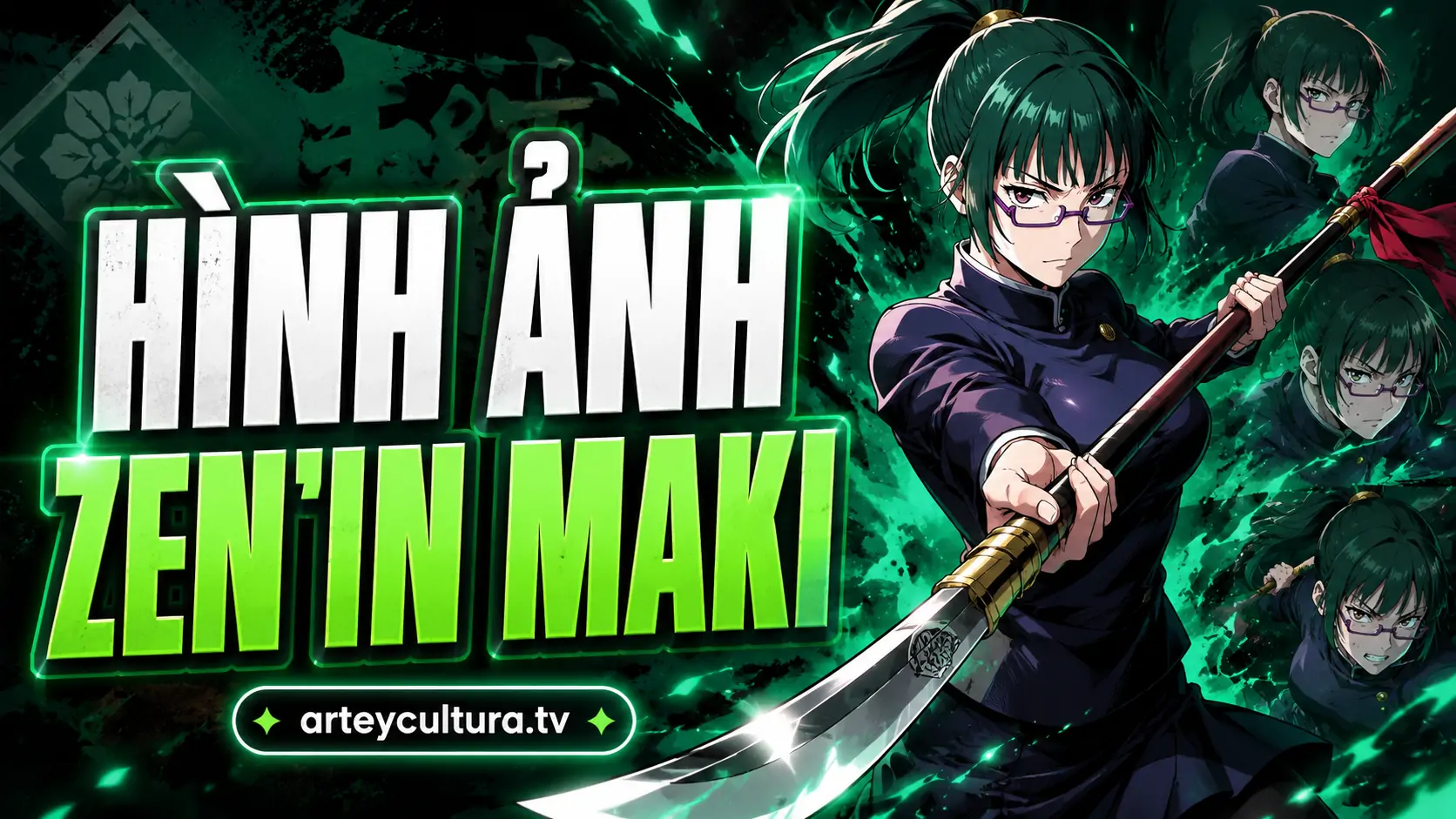 Sưu tầm 80 Hình Ảnh Zen'in Maki cool ngầu với sức mạnh và thần thái được khắc họa sống động