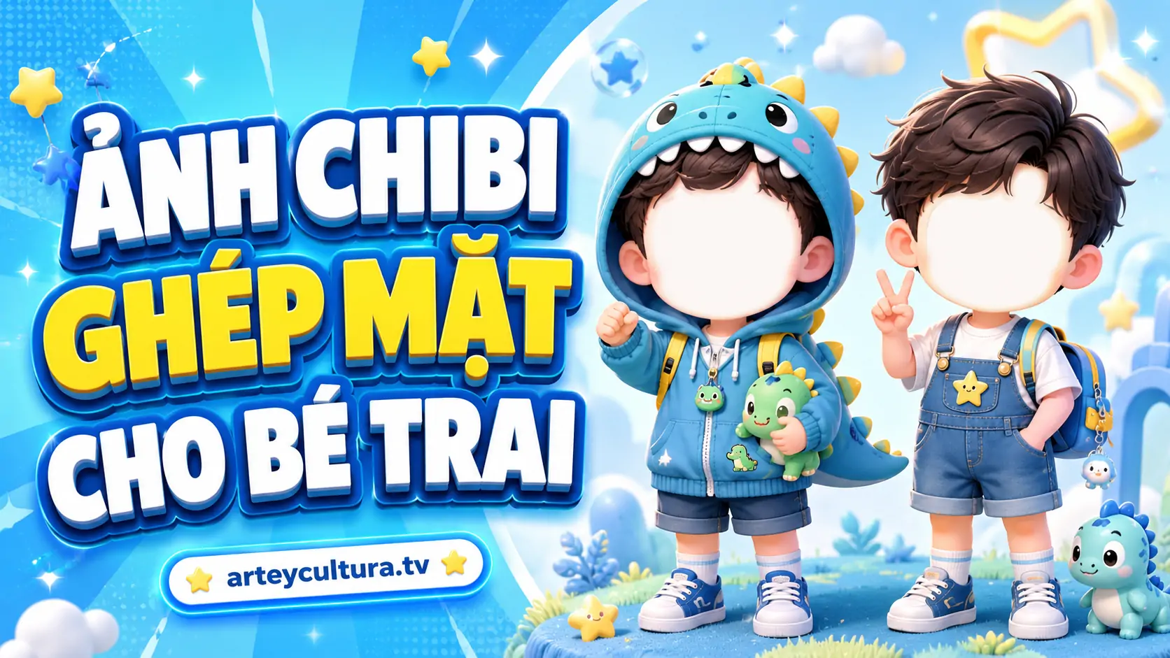 63 Hình Chibi Ghép Mặt Cho Bé Trai đẹp ngộ nghĩnh để in quà sinh nhật và lưu giữ kỷ niệm