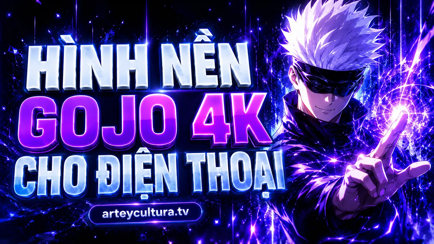 Khám phá 40 Hình Nền Gojo 4K Cho Điện Thoại phong cách lãng tử với chú thuật Vô hạn không gian