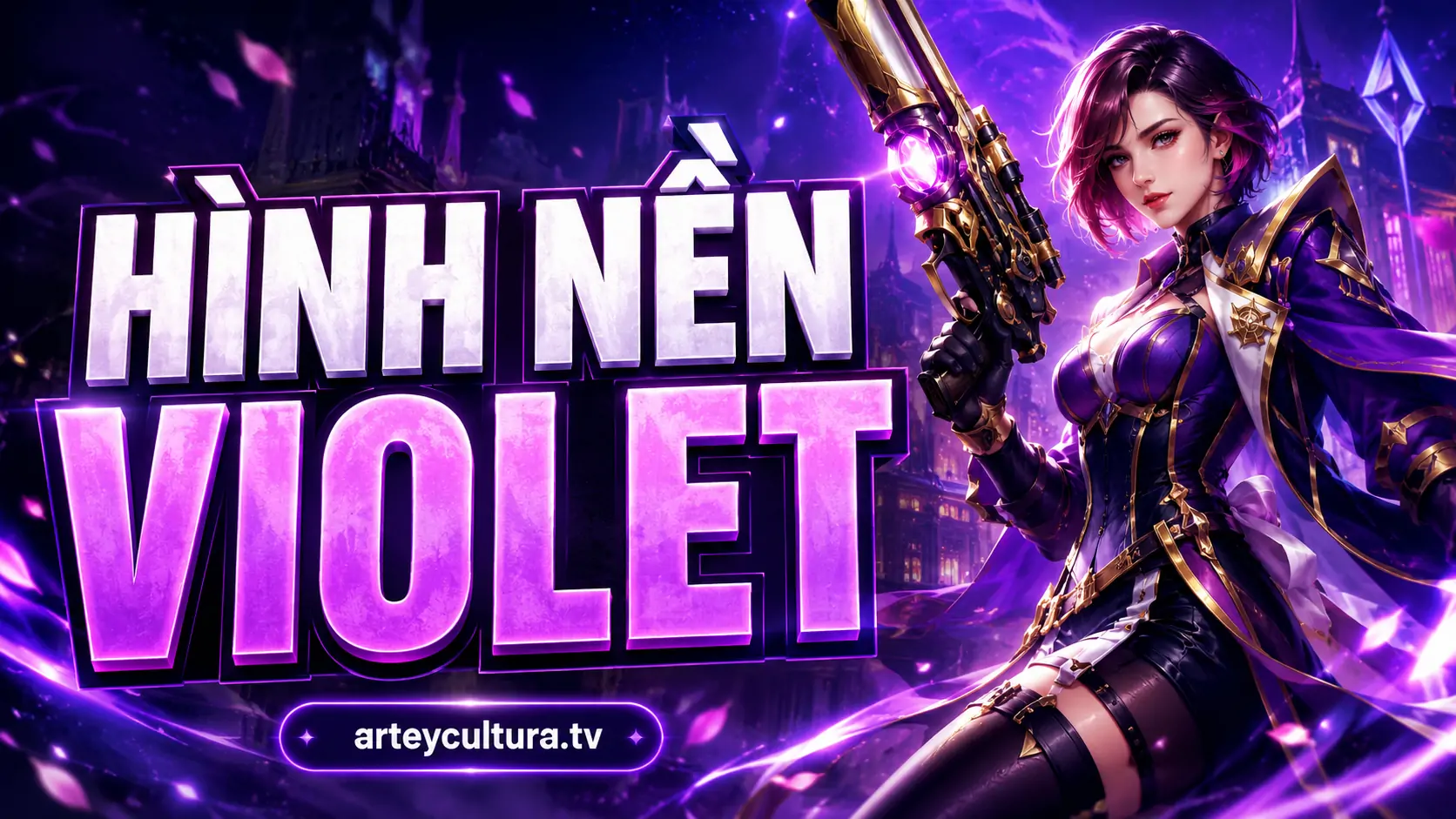53 Hình Nền Violet Tay Súng Quả Cảm nổi bật với đôi mắt xanh và tư thế ngắm bắn chí mạng cực nghệ