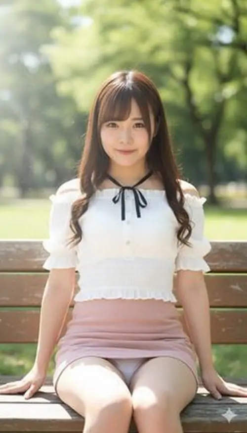 Gái xinh mặc váy ngắn đứng trước nền phố đông, áo croptop trắng phối giày thể thao mang lại cảm giác tự tin và năng động