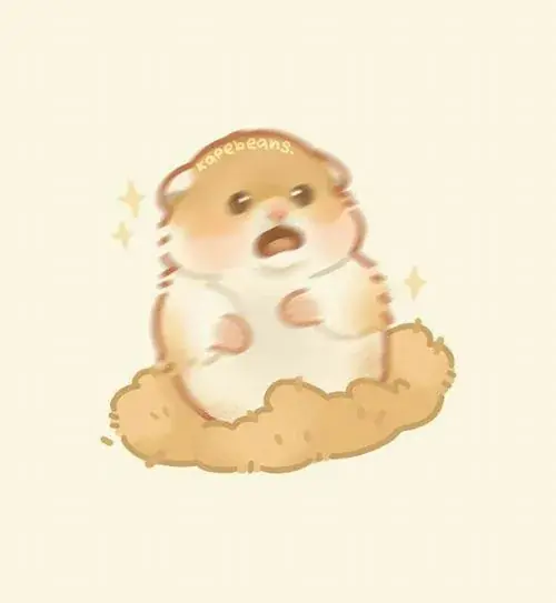 Hinh dai dien hamster be xiu voi ma tron va dang om thuc an 4